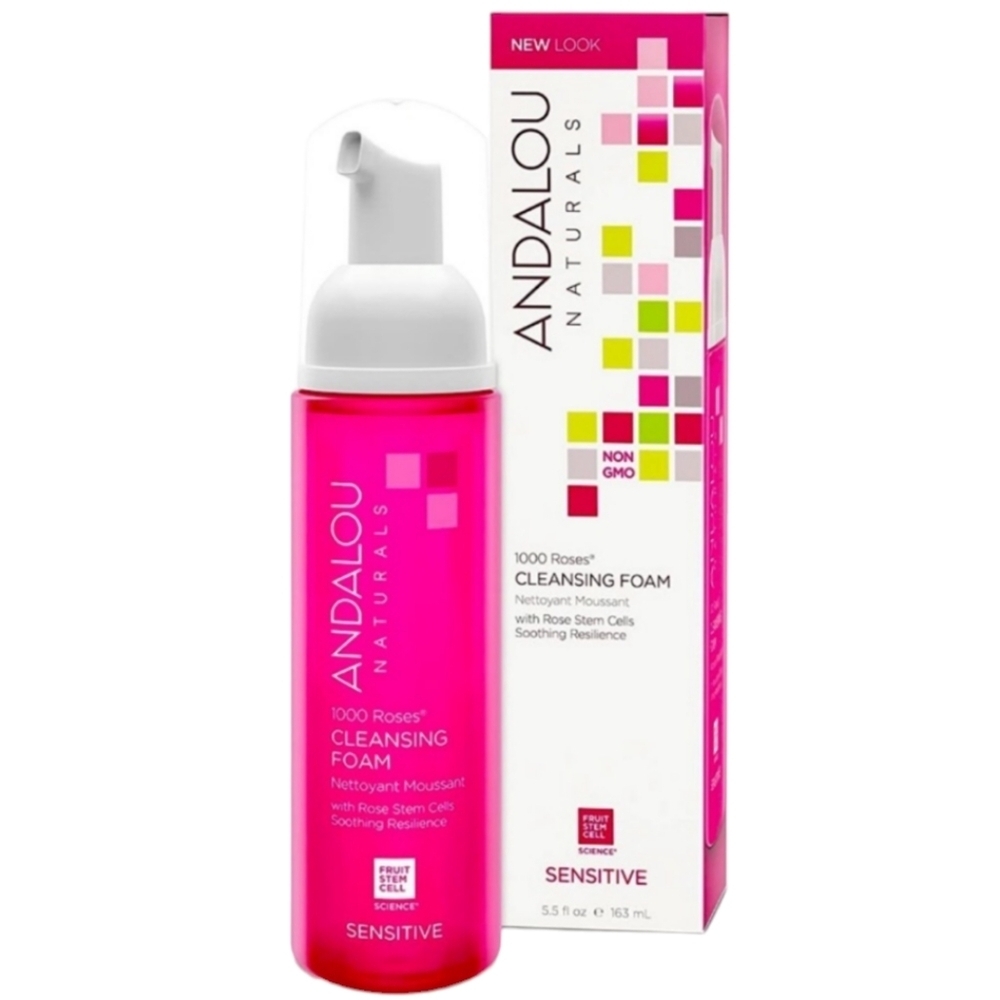 Andalou Naturals cleansing foam w/rose stem cells